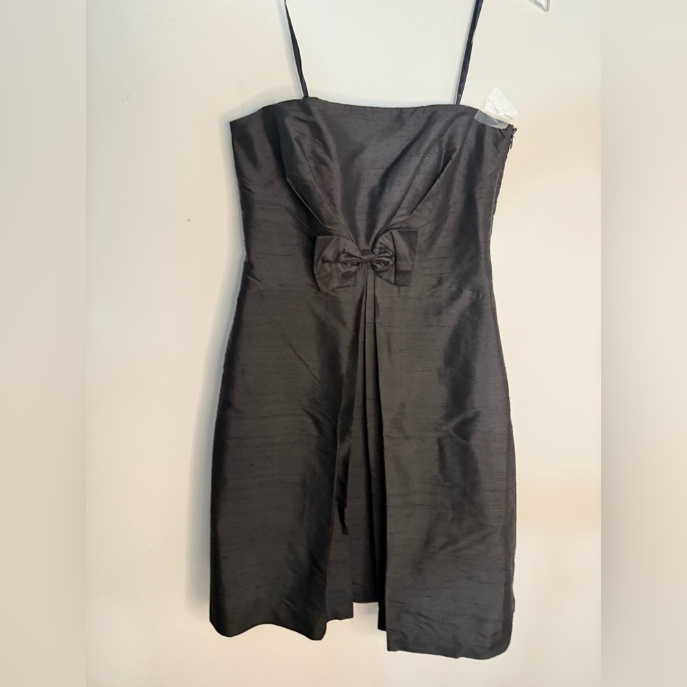 Ann Taylor Black Strapless Pleated A-line Dress - Picture 16 of 16